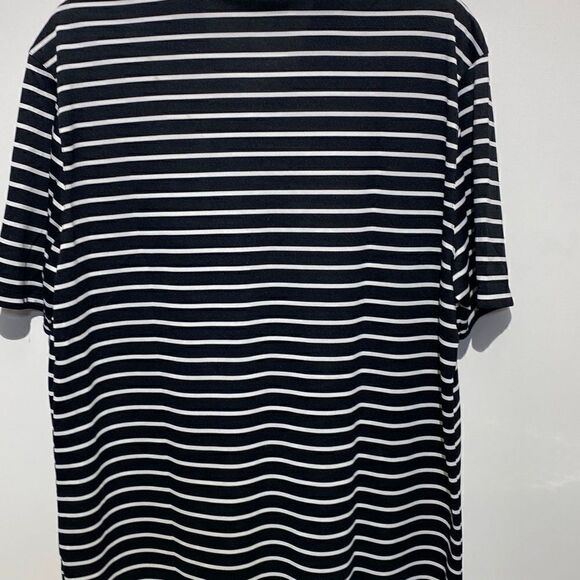 Nike Dri-Fit Men's Striped Victory Black White Golf Polo Shirt Large NWT - Picture 5 of 9
